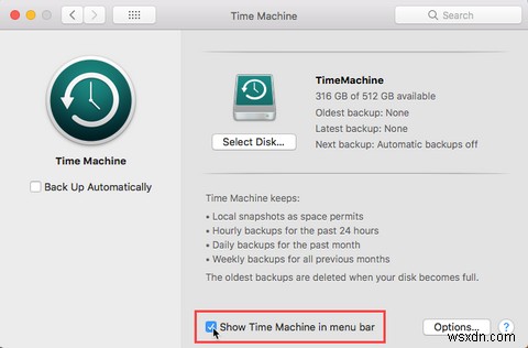 Cách sử dụng Cỗ máy thời gian để sao lưu máy Mac của bạn 