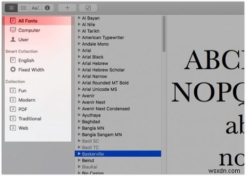 7 Mẹo trong Sách Phông chữ để quản lý Phông chữ trên máy Mac của bạn 