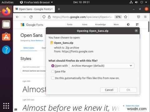 Cách tải xuống, cài đặt và sử dụng Google Fonts trên Ubuntu 