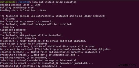 Cách khắc phục lỗi make:not found trong Ubuntu 