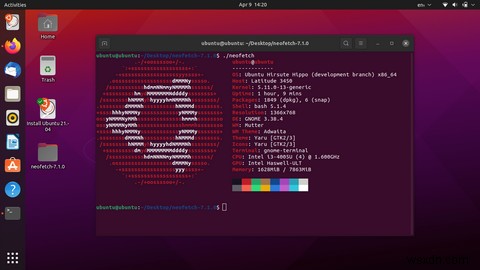 Có gì mới trong Ubuntu 21.04 Hirsute Hippo? Cài đặt và Hiển thị 