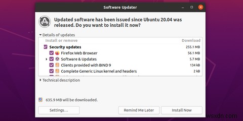 Cách cập nhật Ubuntu, Linux Mint hoặc Elementary OS qua Desktop 