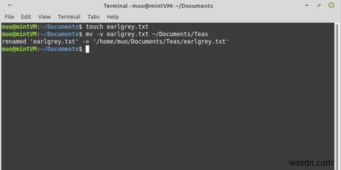 Cách di chuyển tệp Linux bằng lệnh Mv 