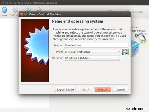 Cách thiết lập máy ảo Windows trong Linux 