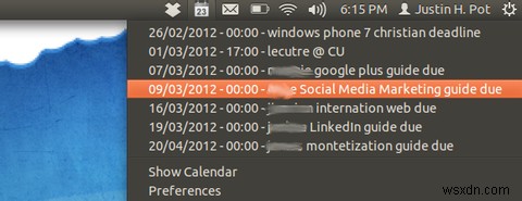 Chỉ báo lịch:Xem Lịch Google của bạn trong khay Ubuntus [Linux] 