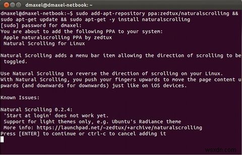 Cách tải Mac OS Xs Natural Scrolling trong Ubuntu [Linux] 