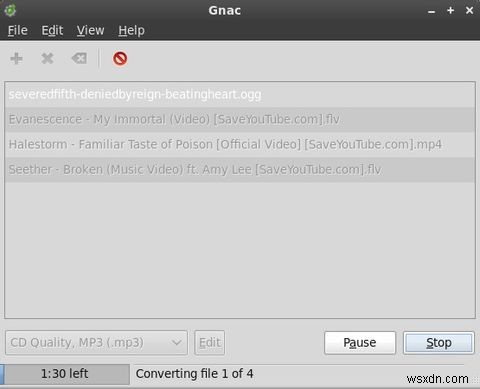 Cách chuyển đổi và trích xuất âm thanh từ tệp video bằng Gnac [Linux] 