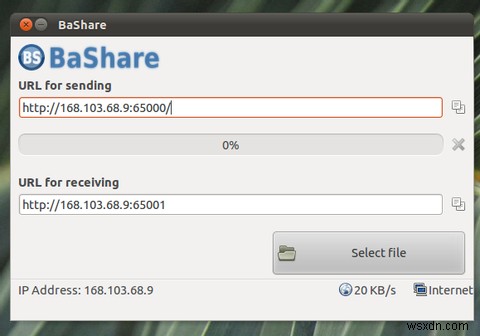 BaShare giúp việc truyền tệp trở nên đơn giản cho bạn bè của bạn [Linux] 