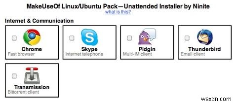 MakeUseOf Linux Pack 2010:Trình cài đặt dễ dàng tất cả trong một 