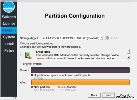 Cách cài đặt CBL-Mariner của Microsoft trong VirtualBox 