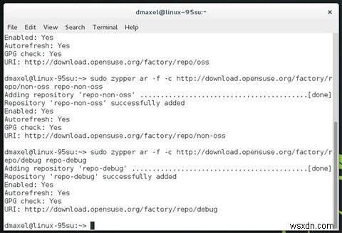 Cách sử dụng openSUSE Factory, Bản phân phối phát hành cuộn mới 