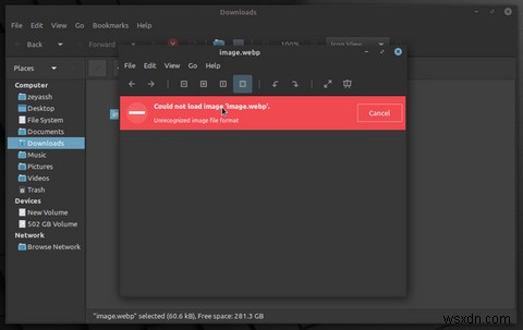 Cách xem Hình ảnh WebP trên Ubuntu và Linux Mint 