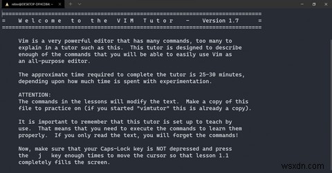 Làm chủ Vim Text Editor trên Linux bằng Vimtutor 