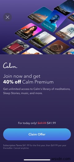 Calm Free so với Premium:Bạn nhận được gì cho tiền của mình? 