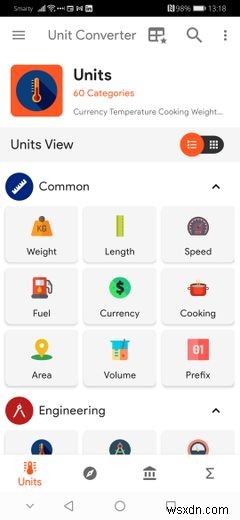6 ứng dụng chuyển đổi đơn vị miễn phí tốt nhất cho Android 