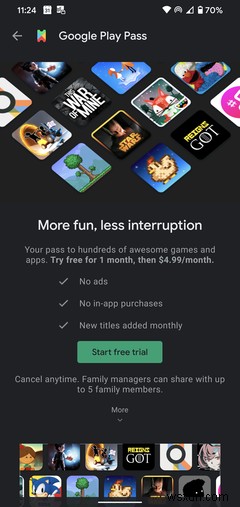 Google Play Pass là gì? 8 ứng dụng và trò chơi Play Pass tốt nhất 