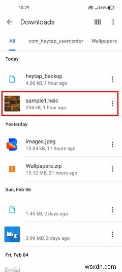 Cách mở và chuyển đổi hình ảnh HEIC trên Android 