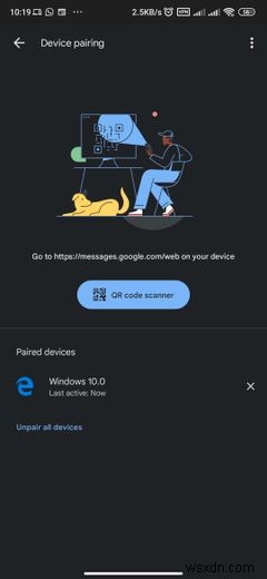 Cách sử dụng Google Messages cho Web 