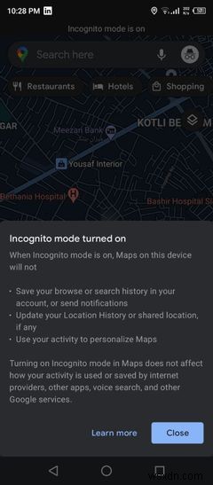 Cách che các tuyến đường của bạn và bảo vệ quyền riêng tư của bạn trong ứng dụng Google Maps 