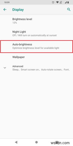 Cách tắt độ sáng tự động trên Android