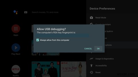 Cách thiết lập và sử dụng ADB trên Android TV 