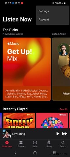 Cách phát trực tuyến âm thanh không mất dữ liệu và âm nhạc độ phân giải cao trong Apple Music trên Android 