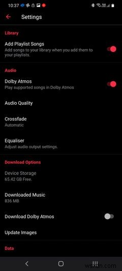 Cách phát trực tuyến âm thanh không mất dữ liệu và âm nhạc độ phân giải cao trong Apple Music trên Android 