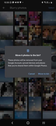 Cách xóa ảnh mờ và ảnh chụp màn hình cũ trong Google Photos 