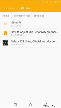 Cách tìm tài nguyên đã tải xuống trên Android 