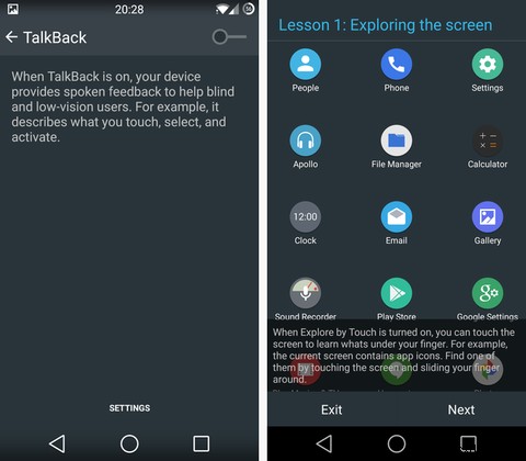 Khả năng truy cập trên Android:Làm cho thiết bị của bạn dễ sử dụng hơn 
