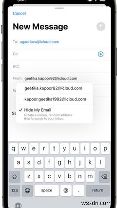 Sự khác biệt giữa Ẩn Email của tôi trong iCloud + và Đăng nhập bằng Apple 