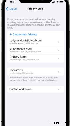 Sự khác biệt giữa Ẩn Email của tôi trong iCloud + và Đăng nhập bằng Apple 