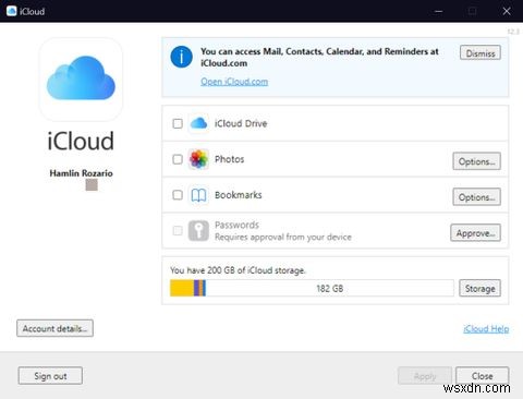 Cách sử dụng mật khẩu chuỗi khóa iCloud trên PC chạy Windows 