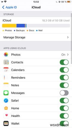 Cách giải phóng dung lượng trên iCloud 