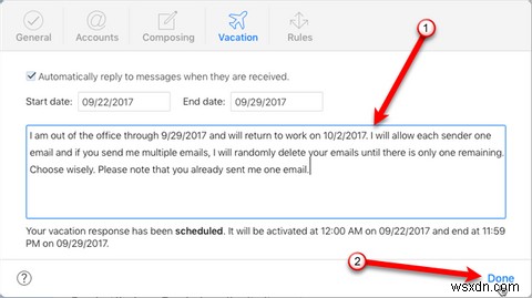 Cách thiết lập Trả lời Email Vắng mặt trên máy Mac của bạn 