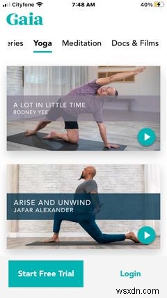 10 ứng dụng iPhone tốt nhất cho Yoga 