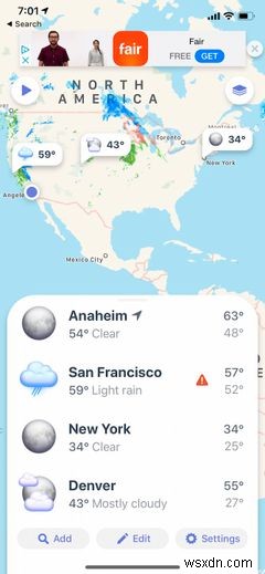 7 ứng dụng thời tiết tốt nhất cho iPhone