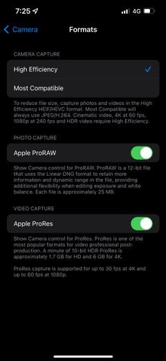 Cách quay video ProRes trên iPhone 13 Pro 