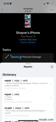 Bạn có biết iPhone của bạn có một từ điển tích hợp sẵn? Đây là cách sử dụng nó 