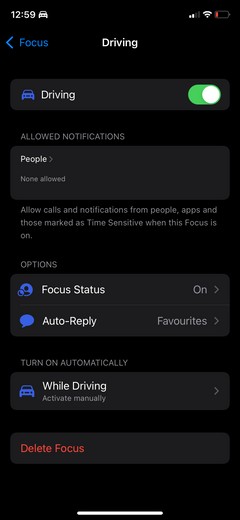 Cách sử dụng Chế độ lấy nét của iOS để tự động trả lời tin nhắn khi lái xe 