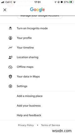 Cách bật Chế độ tối cho Google Maps trên iPhone 