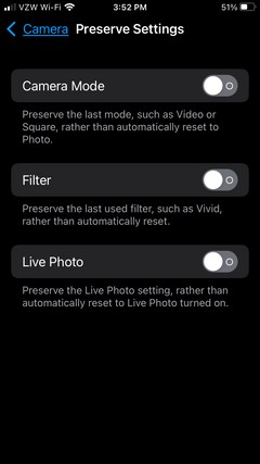Cách tắt Live Photos trên iPhone 