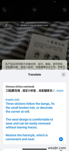Cách dịch ngay lập tức văn bản trong ảnh, máy ảnh và ứng dụng trên iPhone 