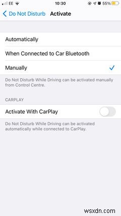 Cách thiết lập chế độ không làm phiền khi lái xe trên iPhone 
