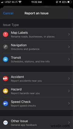 Cách Báo cáo Tai nạn, Nguy hiểm và Kiểm tra tốc độ trong Apple Maps 