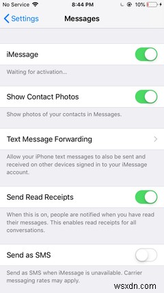 Cách kích hoạt iMessage 