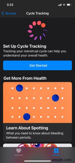 Cách theo dõi chu kỳ kinh nguyệt của bạn với ứng dụng Health trên iPhone của bạn 