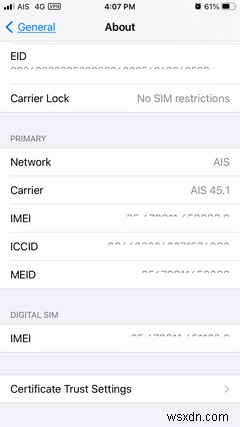 8 cách tìm số IMEI trên iPhone hoặc iPad của bạn 