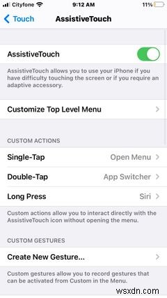 Cách sử dụng nút Home ảo trên iPhone với AssistiveTouch 