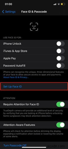 Cách thiết lập Face ID trên iPhone hoặc iPad của bạn